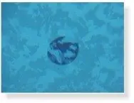 The patch pressed over the hole in the liner, underwater